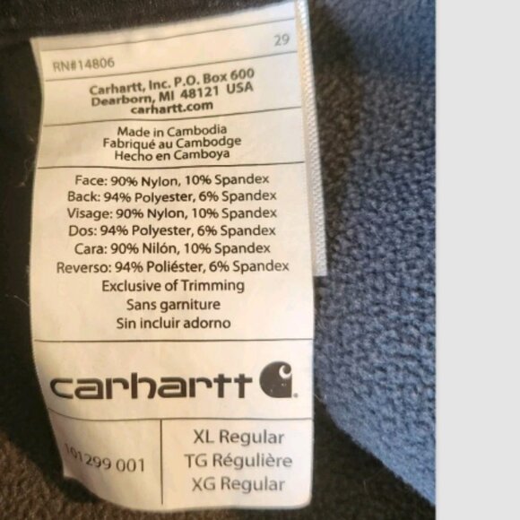 Carhartt Crowley Soft Shell Fleece- Lined Heavy Workwear Jacket - Picture 12 of 16